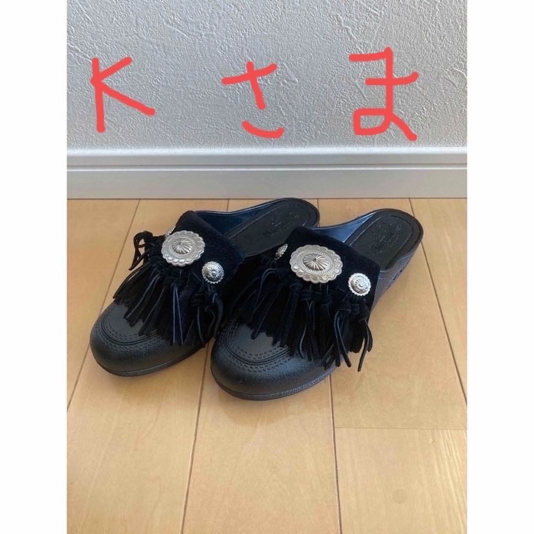 ベンサン　BENSAN-F SUEDE FRINGE CONCHO レディースの靴/シューズ(サンダル)の商品写真