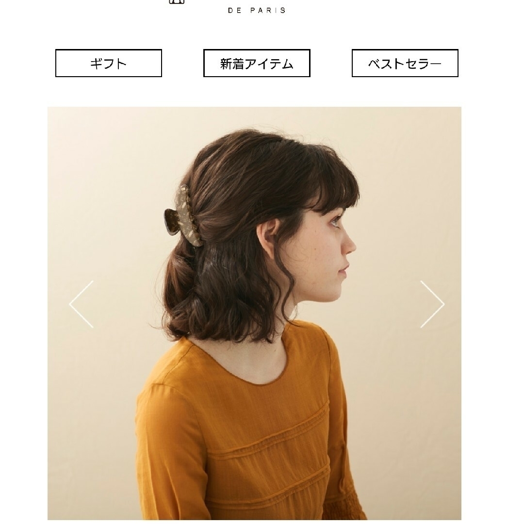 新品未使用【現行販売中】アレクサンドル ドゥ パリ Mクリップ 秋の森