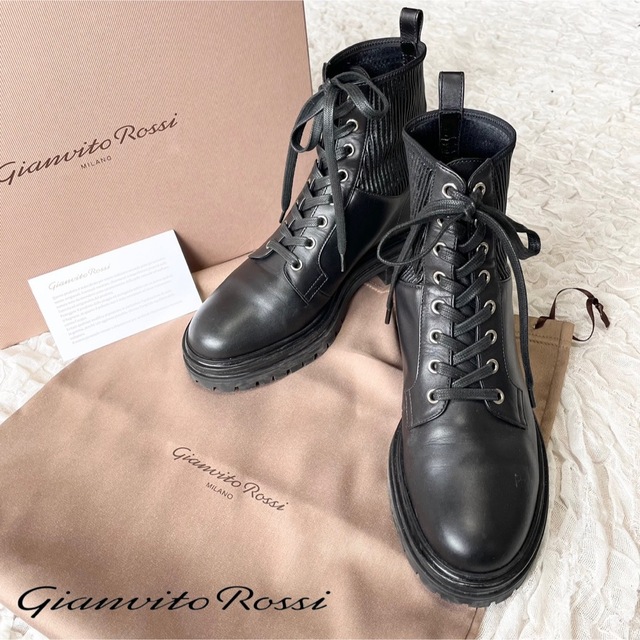 ◆美品◆gianvito rossiジャンビトロッシ ショートブーツ38 24