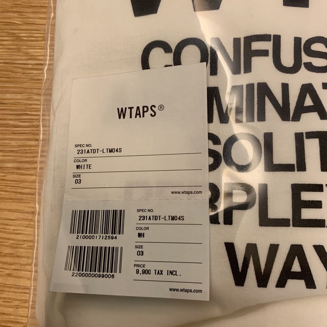 W)taps(ダブルタップス)のWTAPS 23SS INGREDIENTS LS COTTON WHITE L メンズのトップス(Tシャツ/カットソー(七分/長袖))の商品写真