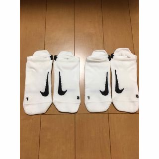 ナイキ(NIKE)のナイキアンクルソックス 2足組メンズマルチプライヤーランニング25〜27cm(ソックス)