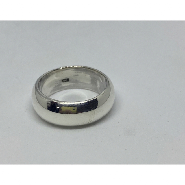 シルバー925リング ラウンド　シンプル　甲丸リング　幅7ミリ銀17号　n10い メンズのアクセサリー(リング(指輪))の商品写真