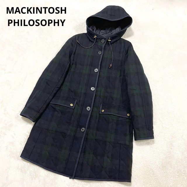 美品✨マッキントッシュ MACKINTOSH キルティングコート チェック