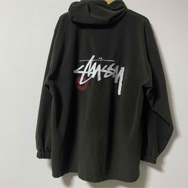 ☆日本の職人技☆ ハーフジップ stussy 白タグ usa製 90s 別格 刺繍