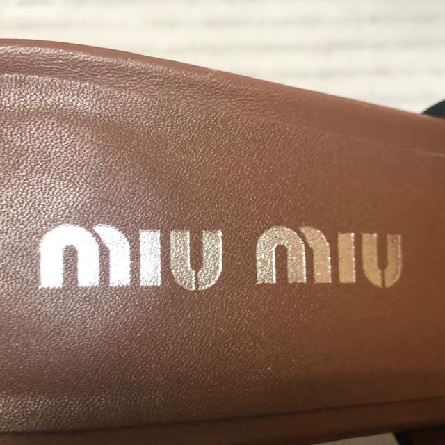miumiu(ミュウミュウ)のミュウミュウ ミュール 38 1/2 レディース レディースの靴/シューズ(ミュール)の商品写真