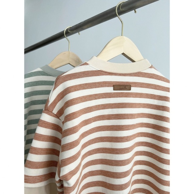 【未使用品】kokokids border layered tops 韓国 キッズ/ベビー/マタニティのキッズ服男の子用(90cm~)(Tシャツ/カットソー)の商品写真