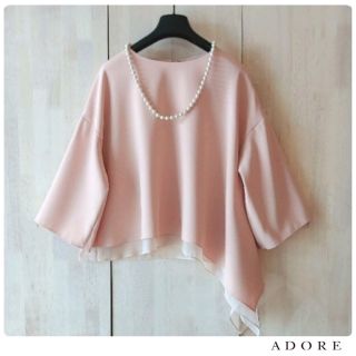 アドーア(ADORE)の◆幻◆ 春物美品 定価3.4万円 ADORE レイヤードアシンメトリーブラウス(シャツ/ブラウス(長袖/七分))