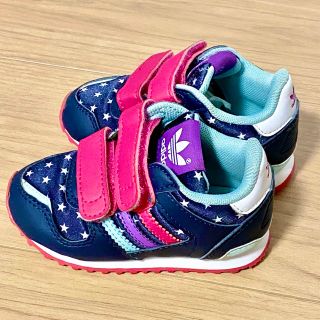 アディダス(adidas)のadidas アディダス　ベビー　12 女の子　スニーカー　靴　美品(スニーカー)