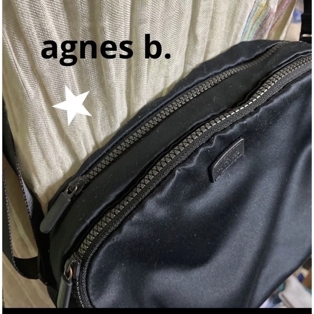 agnes b.(アニエスベー)の専用です☆[正規品] ☆美品☆  アニエス  ベー　ショルダーバッグ　黒 レディースのバッグ(ショルダーバッグ)の商品写真