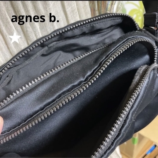 agnes b.(アニエスベー)の専用です☆[正規品] ☆美品☆  アニエス  ベー　ショルダーバッグ　黒 レディースのバッグ(ショルダーバッグ)の商品写真