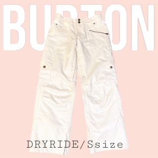 バートン(BURTON)のBURTON スノーボード ウェア レディース ホワイト S DRYRIDE(ウエア/装備)