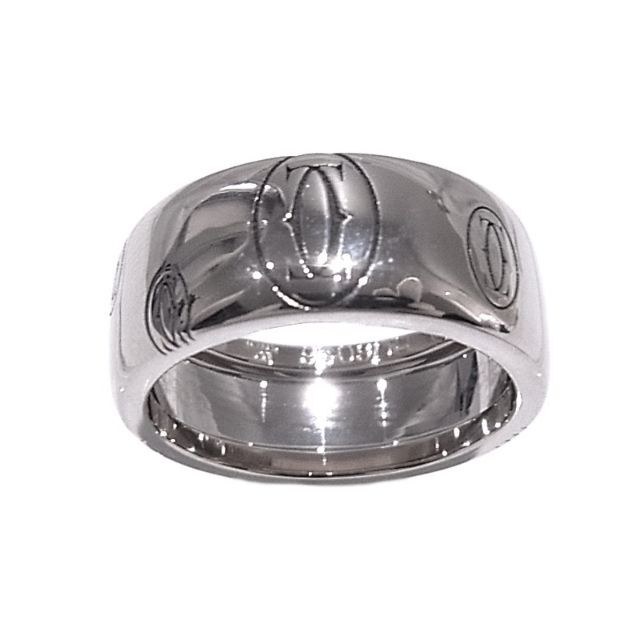 カルティエ ハッピーバースデーリング LM 指輪 750 K18WG #53 - www