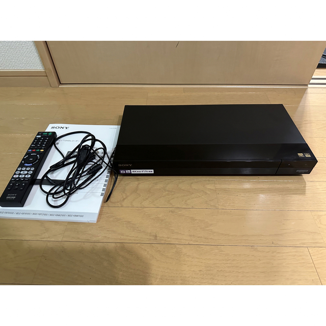 SONY(ソニー)のSONY Blu-rayレコーダー　BDZ-FBW1000  スマホ/家電/カメラのテレビ/映像機器(ブルーレイレコーダー)の商品写真