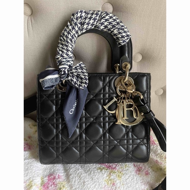 レディディオール　LADY DIOR  スモール　ブラック 黒バッグ