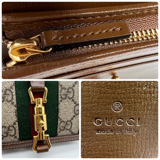 Gucci - 新品同様！グッチ シェリーライン ジャッキー 折り財布の通販