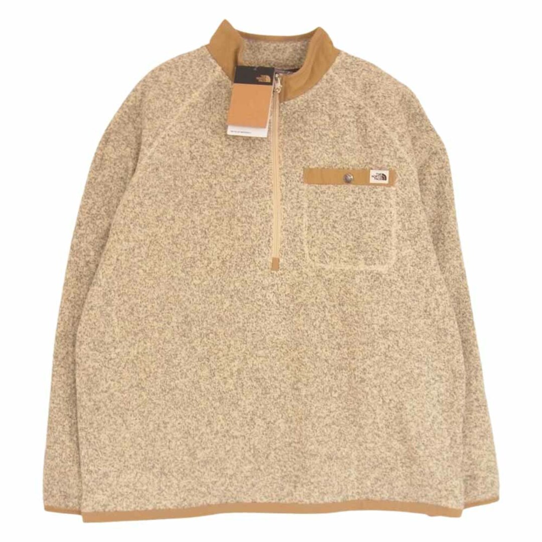 THE NORTH FACE(ザノースフェイス)のTHE NORTH FACE ノースフェイス ジャケット NF0A5GL2 GORDON LYONS 1/4 ZIP PULLOVER ゴードン リヨン ライオン 1/4ジップ プルオーバー フリース ジャケット ベージュ系 グレー系 XL【極上美品】【中古】 メンズのジャケット/アウター(その他)の商品写真