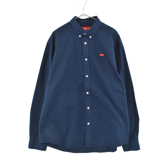 SUPREME シュプリーム Small Box Shirt スモールボックスロゴ オックスフォード長袖シャツ ブルー