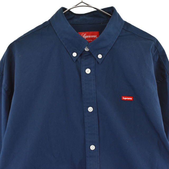 SUPREME シュプリーム Small Box Shirt スモールボックスロゴ オックスフォード長袖シャツ ブルー