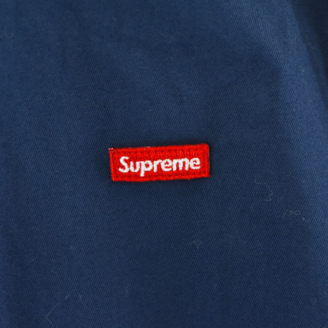 SUPREME シュプリーム Small Box Shirt スモールボックスロゴ オックスフォード長袖シャツ ブルー