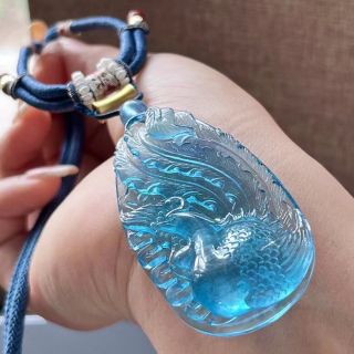クーポン利用で1000円OFF 【高級】天然 アクアマリン ネックレス 37.1g