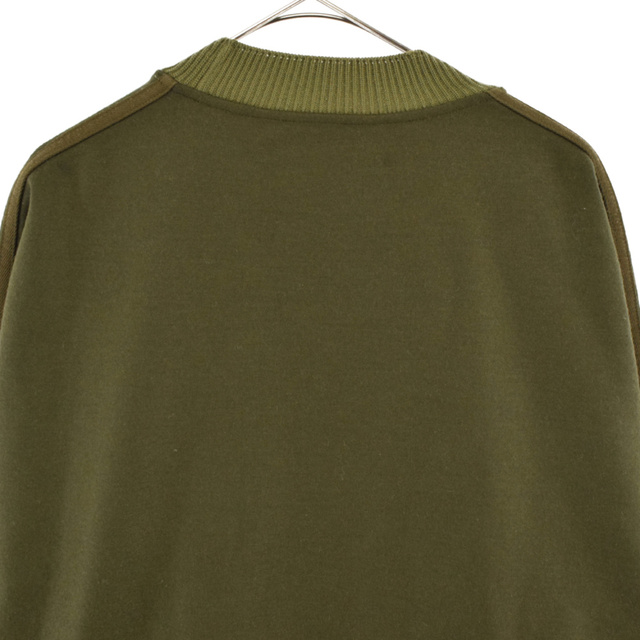 JIL SANDER ジルサンダー カーキ WOOL OVERSIZE SWEATSHIRT ウール生地 オーバーサイズ ニット スウェットシャツ J21GU0003J40045