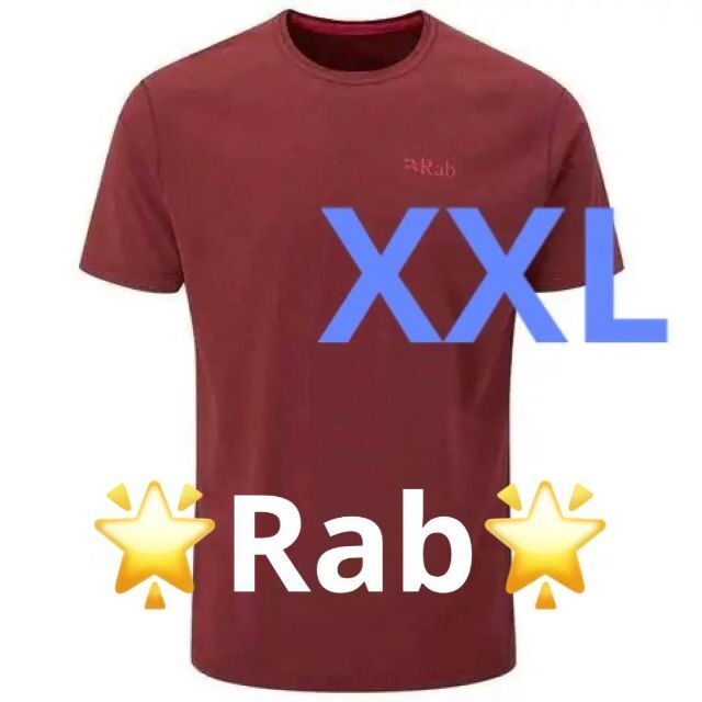 014✅ T-Shirt Rab　Tシャツ　赤　マントル　ワンポイント　シンプル