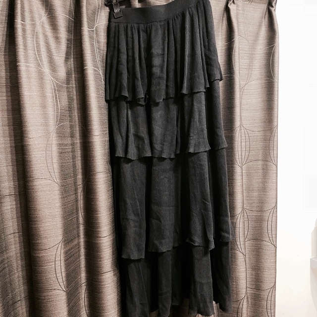 louren knit tiered skirt レディースのスカート(ロングスカート)の商品写真