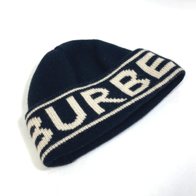 最大56%OFFクーポン BURBERRY バーバリーロゴ カシミヤ ニット帽