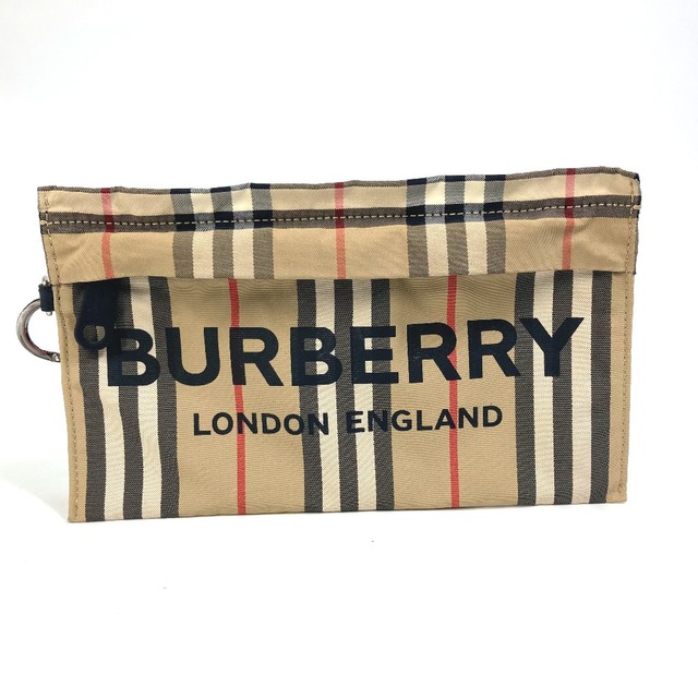 BURBERRY - バーバリー BURBERRY ストラップ付 カラビナ ロゴ チェック