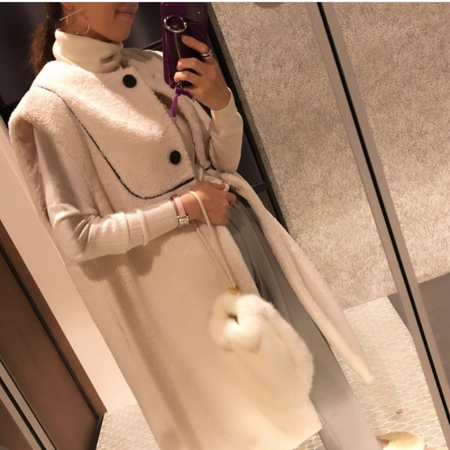 yori ヨリ もこもこロングジレ 新品 人気急上昇のタイムセール sk