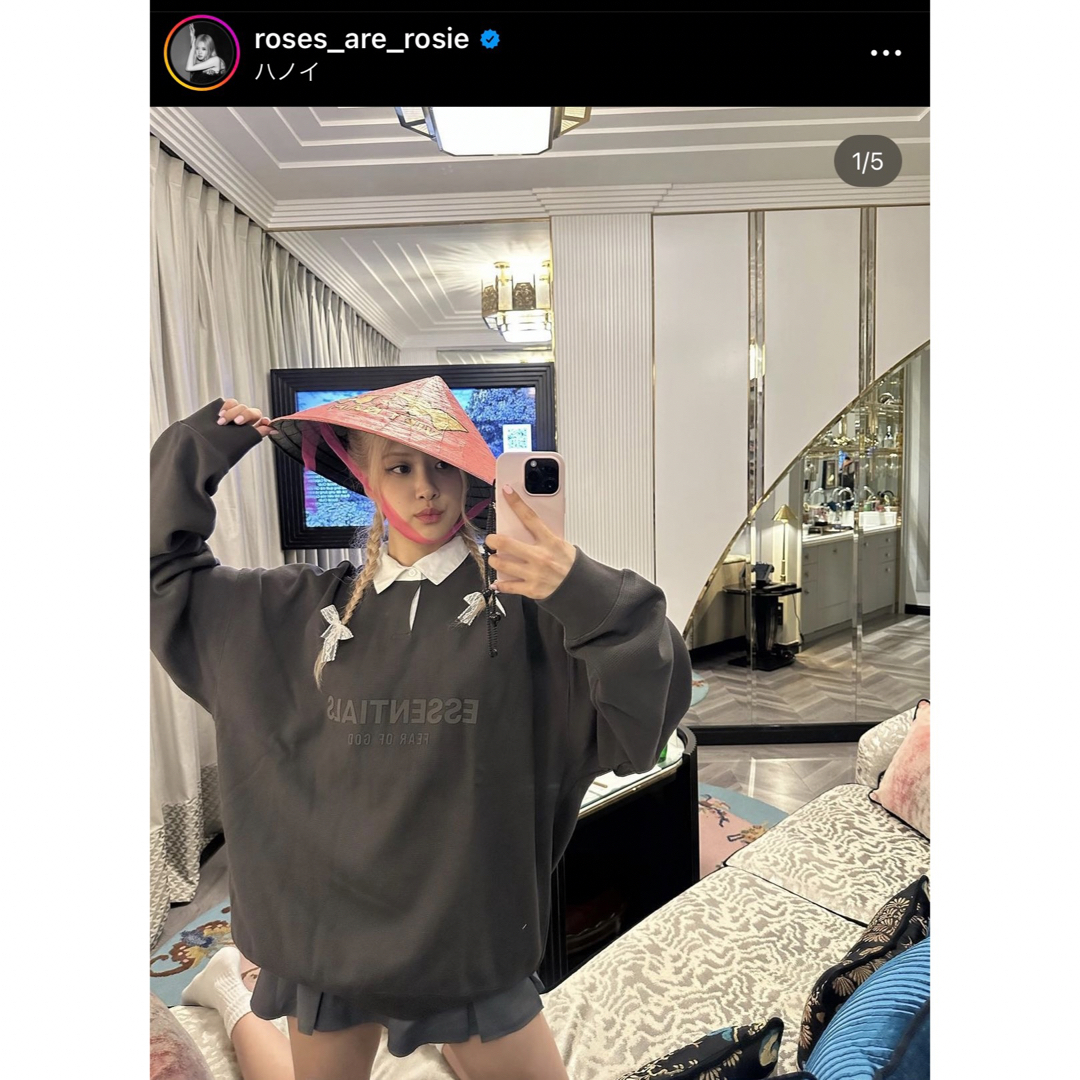 FEAR OF GOD - BLACKPINK ロゼ愛用 S 新品 エッセンシャルズ FEAR OF GOD - BLACKPINK ロゼ愛用 S 新品 エッセンシャルズ