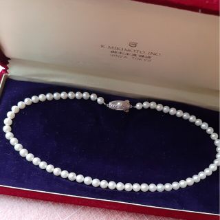 ミキモト(MIKIMOTO)のミキモト　パールネックレス　シルバー金具(ネックレス)