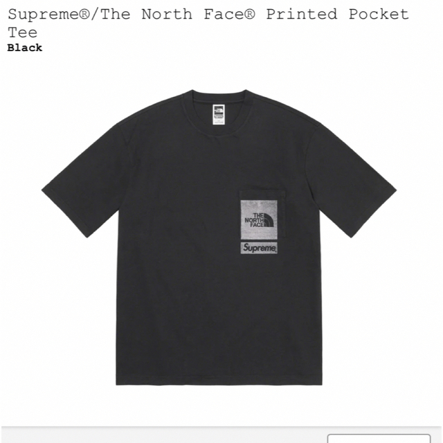 Supreme(シュプリーム)のThe North Face Printed Pocket Tee Black メンズのトップス(Tシャツ/カットソー(半袖/袖なし))の商品写真