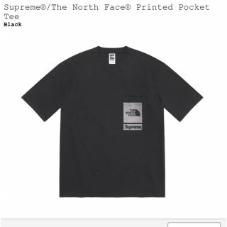 シュプリーム(Supreme)のThe North Face Printed Pocket Tee Black(Tシャツ/カットソー(半袖/袖なし))