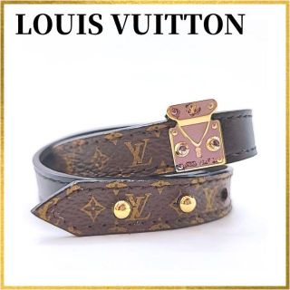 ルイヴィトン(LOUIS VUITTON)の【美品】ルイヴィトン M6107 モノグラム LV ブラスレ ブレスレット 17(ブレスレット/バングル)