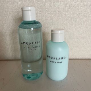 アクアレーベル(AQUALABEL)の未使用☆アクアレーベル☆アクアローション&ミルクセット☆さっぱり(化粧水/ローション)