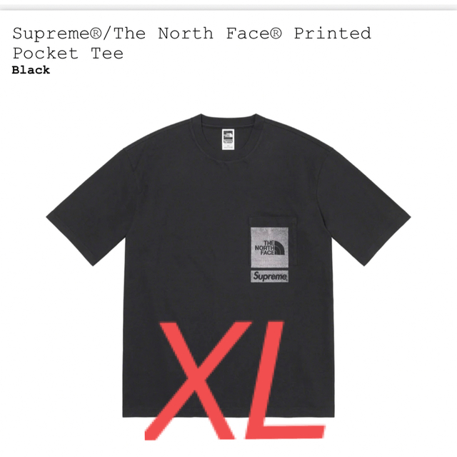 The North Face Printed Pocket Tee Black