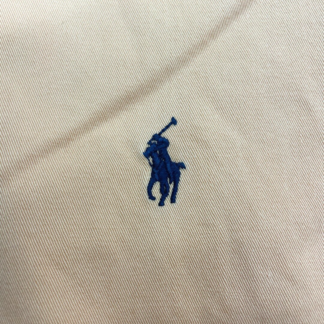 Ralph Lauren(ラルフローレン)の【中古】 ラルフローレン RALPH LAUREN ボタンダウンシャツ ロゴ ワンポイント 刺繍 長袖 サイズ：L ライトオレンジ 古着 中古 mellow BLAKE メンズのトップス(シャツ)の商品写真