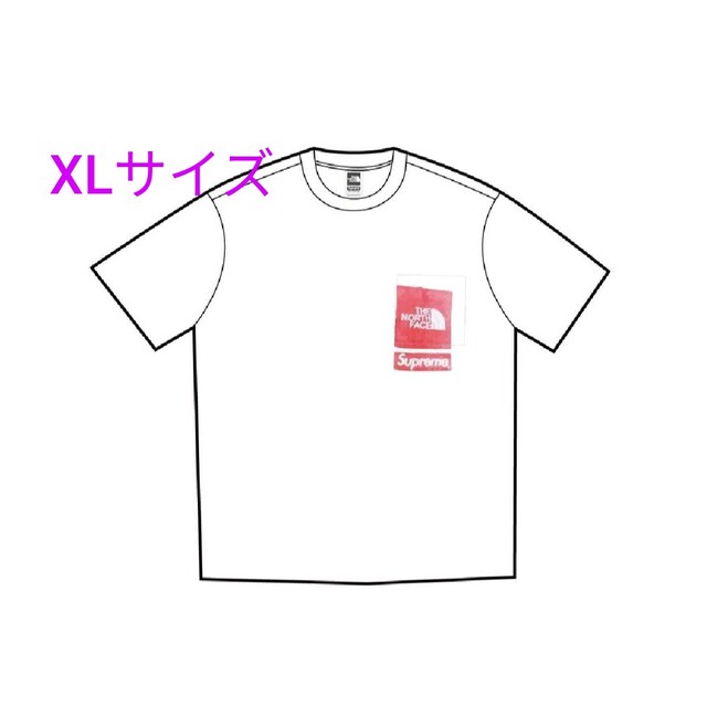シュプリーム ザ ノース フェイス プリンティド ポケット Tシャツ XL