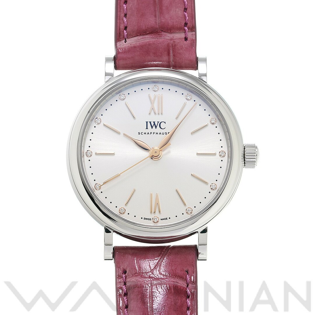 IWC(インターナショナルウォッチカンパニー)の中古 インターナショナルウォッチカンパニー IWC IW357411 シルバー /ダイヤモンド レディース 腕時計 レディースのファッション小物(腕時計)の商品写真