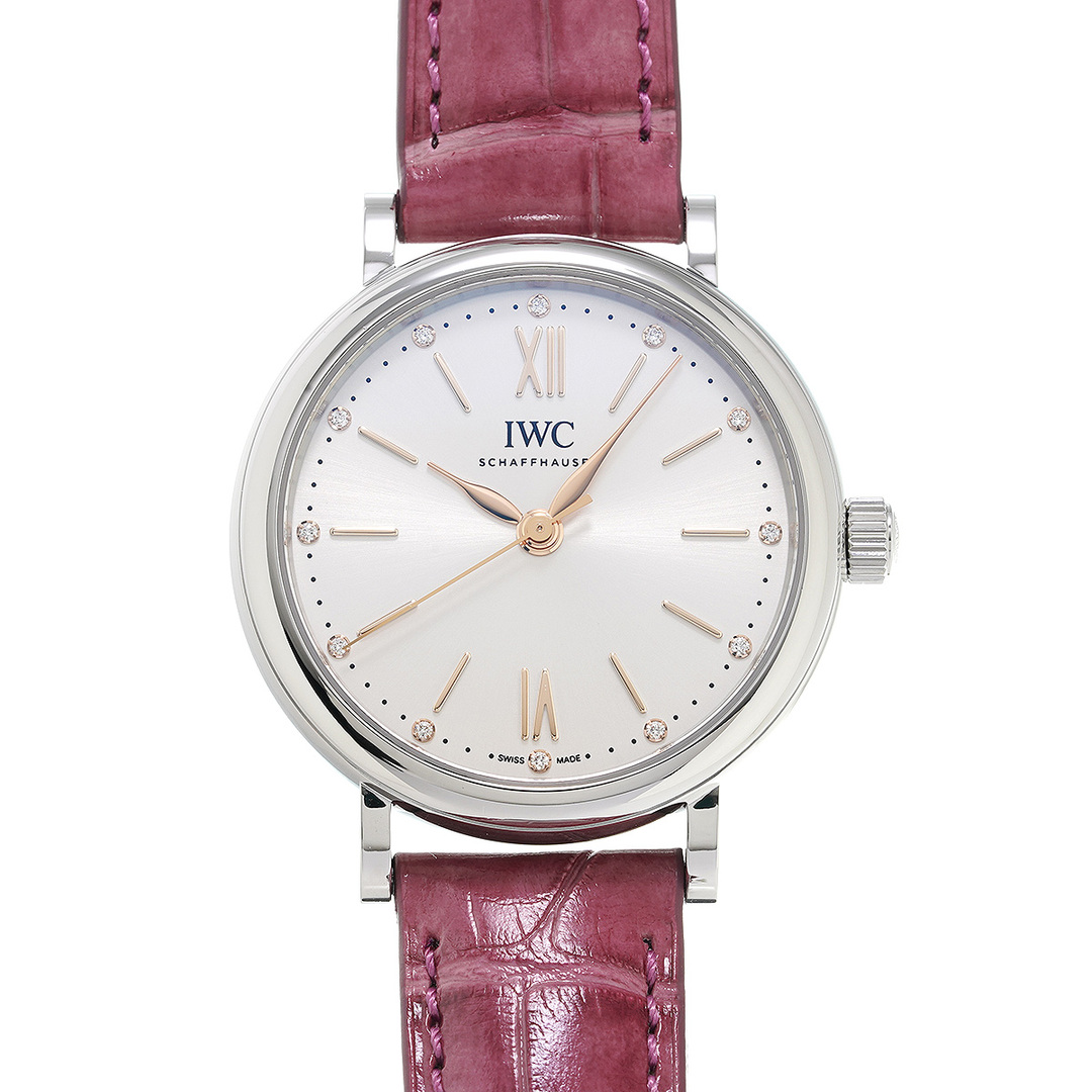 IWC(インターナショナルウォッチカンパニー)の中古 インターナショナルウォッチカンパニー IWC IW357411 シルバー /ダイヤモンド レディース 腕時計 レディースのファッション小物(腕時計)の商品写真