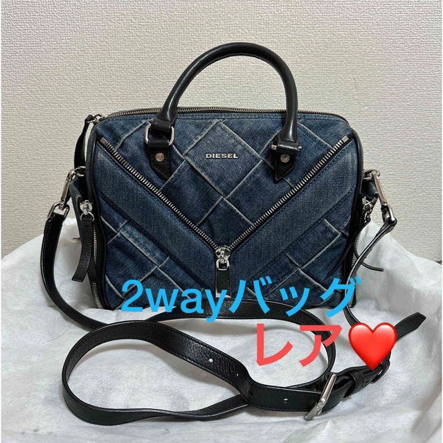 DIESEL ディーゼル デニム ボストン ショルダーバッグ 2wayバッグ