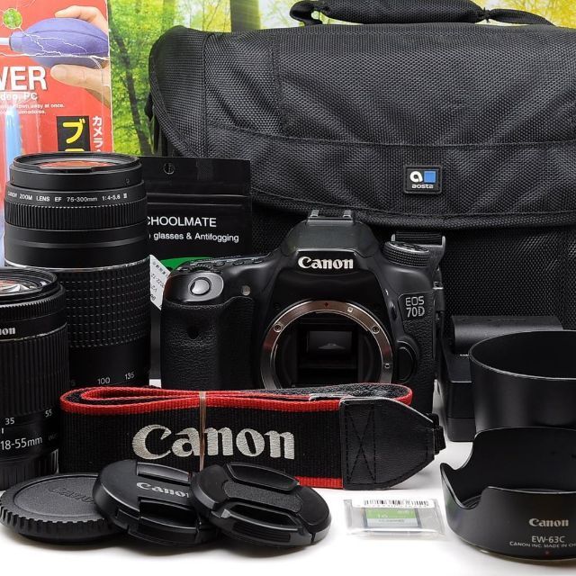 Canon EOS 70D ダブルセット☆高速連写のWiFi搭載機☆3520