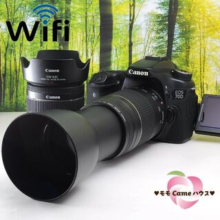 キヤノン(Canon)のCanon EOS 70D ダブルセット★高速連写のWiFi搭載機☆3520(デジタル一眼)