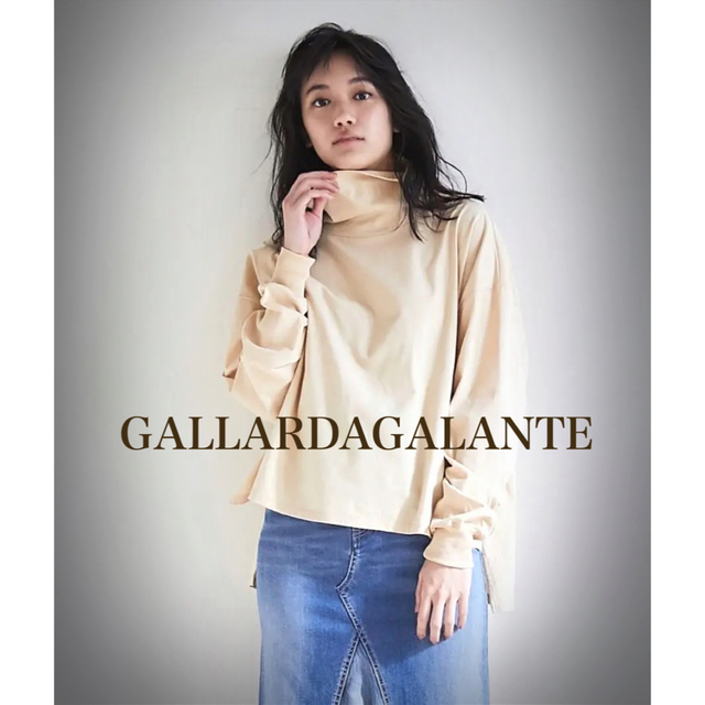 GALLARDA GALANTE(ガリャルダガランテ)の完売品　定価14000円　日本製GALLARDAGALANTEタートルカットソー レディースのトップス(カットソー(長袖/七分))の商品写真