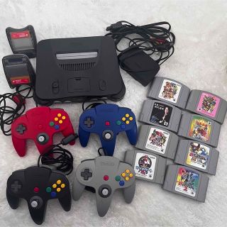 ニンテンドウ64(NINTENDO 64)の任天堂 64 ロクヨン 本体 コントローラー カセット(家庭用ゲーム機本体)