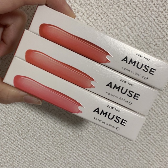 ETUDE HOUSE(エチュードハウス)のAMUSE❤︎ディーティント　3本セット コスメ/美容のベースメイク/化粧品(リップグロス)の商品写真