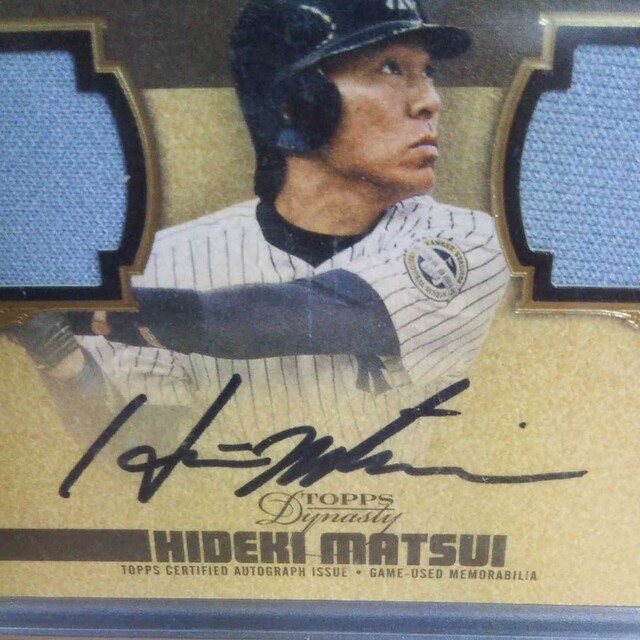 2019 topps Dynasty 直筆サイン実使用ユニフォーム 松井秀喜