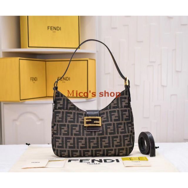 午前12時前のご注文は当日発送 【美品】FENDI ズッカ柄 ミニトート