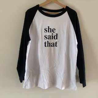 ニコアンド(niko and...)のニコアンド　she said that コラボ　ラグラン　ロンT(Tシャツ(長袖/七分))